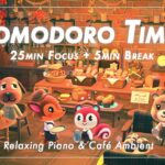 【あつ森BGMポモドーロ】Autumn Lofi Café｜秋のベーカリー｜25/5 × 4セットタイマー付き｜ピアノと環境音｜作業・勉強・集中用