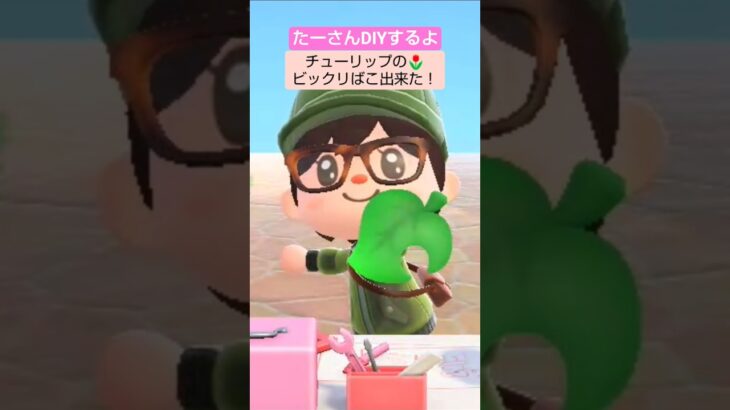 【あつ森】チューリップのビックリばこ作ったよ @たーさんの趣味の部屋 #たーさんDIYするよ#shorts