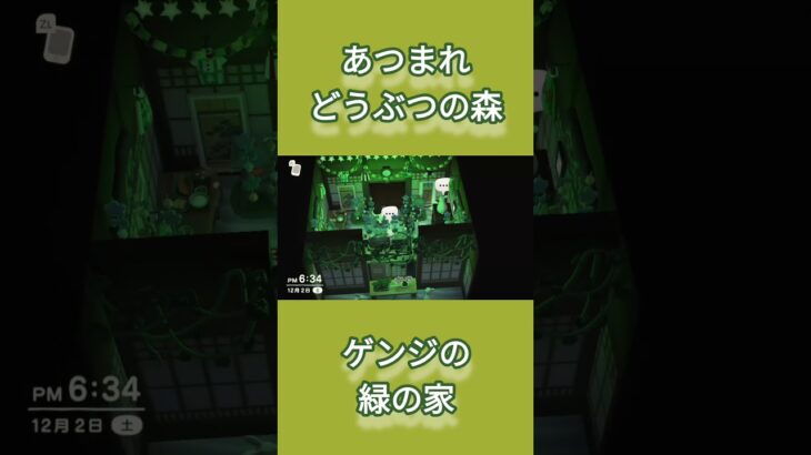 NSあつ森#8　ゲンジの緑の家をミニ公開！[RIKO]#shorts