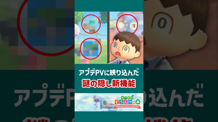 アプデPVに映り込んだ謎の新機能【あつ森】【小ネタ】【あつまれ どうぶつの森 Nintendo Switch 2 Edition】#あつ森 #あつまれどうぶつの森