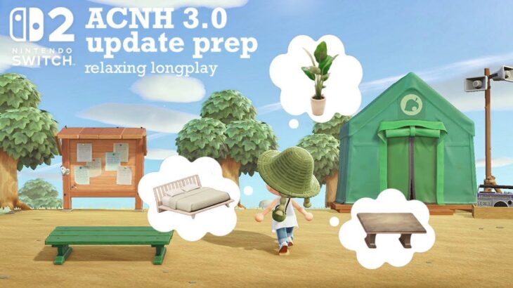 あつ森アップデートに向けて新たな島 | Starting A New Island | ACNH Relaxing Longplay (No Commentary)