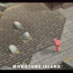 【あつ森 | Switch2】自宅前&石固定場を素敵にモノトーン島クリエイト⚫️⚪️【HIPHOP島】