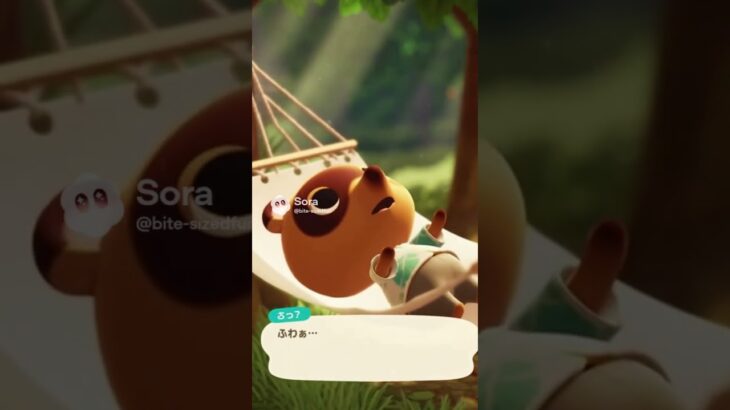 【あつ森/ファンメイド】ただ昼寝するたぬきち💤〜ハンモックって幸せ〜Tom Nook taking a nap 💤 in a hammock!