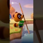 あつ森/ファンメイド】たぬきち、高跳び棒で川を渡ろうとしてまさかの大失敗！😂【どうぶつの森アニメ】Tom Nook’s Vaulting Pole Disaster! 😂 Splish Splash