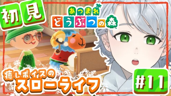 【あつ森】わたが島オシャレ化計画！朝活☀️癒しボイスの初見プレイ【個人Vtuber/綿菓しろろ】＃１１