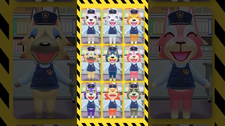 【けけけいじ】エリートオオカミポリス出動！ #あつ森 #けけアイドル #animalcrossing #あつまれどうぶつの森