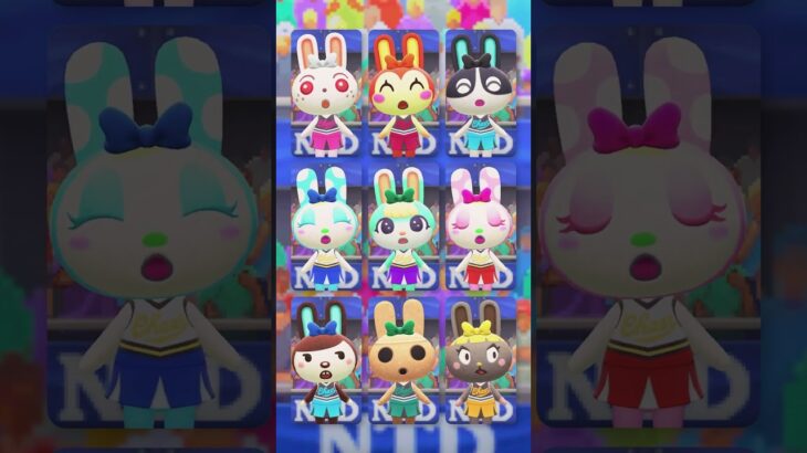 【けけマーチ】ウサギチアリーダーのかわいい応援！ #あつ森 #けけアイドル #animalcrossing #あつまれどうぶつの森