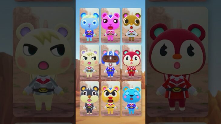 リス戦隊！ゆけ！けけライダー！ #あつ森 #けけアイドル #animalcrossing #あつまれどうぶつの森