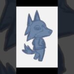 ゆる描き★ロボさん #あつ森  #あつまれどうぶつの森  #animalcrossingnewhorizons #acnh #タイムラプス #shorts