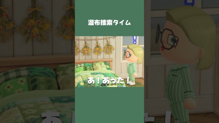 【あつ森】寝てる間に湿布が消える！朝から湿布捜索タイム🔍 #daily #日常 #あつ森 #あつまれどうぶつの森 #shorts