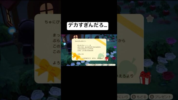 【あつ森】大きなお友達が出来ました…【どうぶつの森】#shorts #ゲーム実況 #あつ森