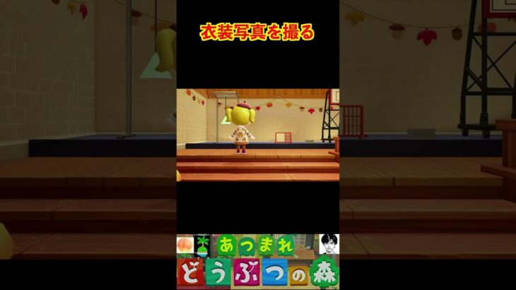 衣装写真を撮る #あつまれどうぶつの森 #shorts #あつ森