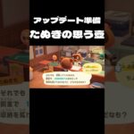 【あつ森】アップデート準備💰たぬきちの思う壺??! アップデートの準備にベルを惜しみなく使う島民代表!! #shorts 　#あつ森