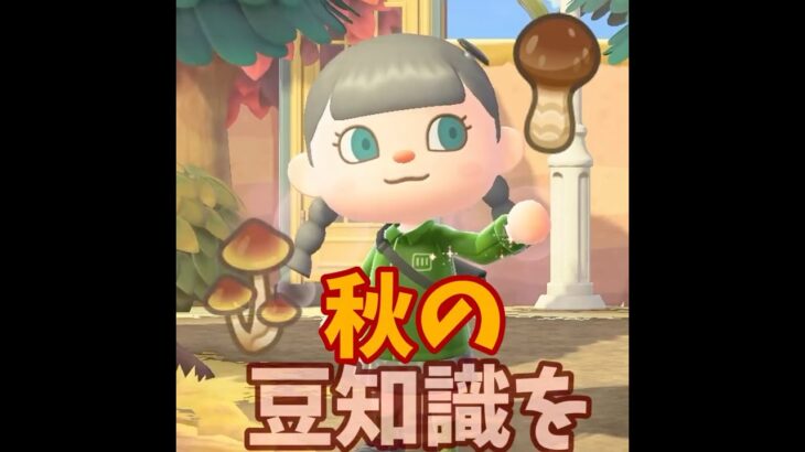 【あつ森】秋に役立つ豆知識を紹介する・・・🍁 #shorts #あつ森 #あつまれどうぶつの森 #ゲーム実況