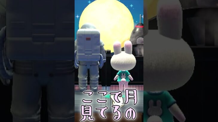【あつ森】最高にエモいルナちゃんの月を眺める別荘【切り抜き】#shorts #あつまれどうぶつの森 #あつ森  #切り抜き #vtuber