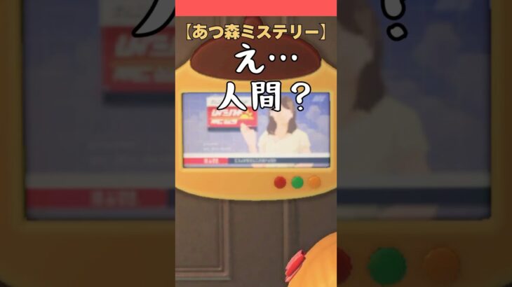 【あつ森ミステリー】テレビ番組が怖すぎる…出演者、人間って何？ #あつ森 #あつ森小ネタ #あつまれどうぶつの森 #どう森#ゲーム #switch #テレビ