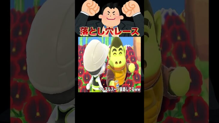 あつまれ❗️落とし穴デスレース春開幕🌸💥#あつ森 #落とし穴レース