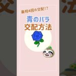 【あつ森】最短ルート！？青バラの交配方法！