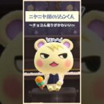 【あつ森】ニヤニヤ顔のジュンくん😏😏😏