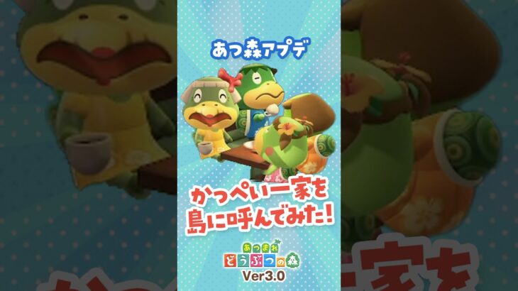 【あつ森】感動！アプデで来るかっぺい一家を一足早く島に呼んでみたら…？！
