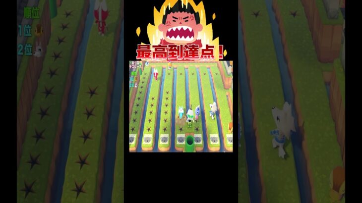 激戦の落とし穴デスレース秋🌋#あつ森 #落とし穴レース