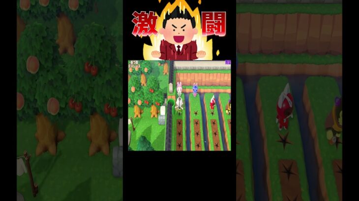 嵐が来る直前‼️住民レース🏃🌋#あつ森 #落とし穴レース