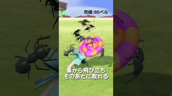 【あつ森】ムシ図鑑│アリ🐜