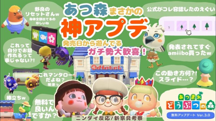 【あつ森アプデ】ガチ勢の反応🎙️新家具考察/アプデまで何する？新幹線の中で鬼語り#あつ森アプデ
