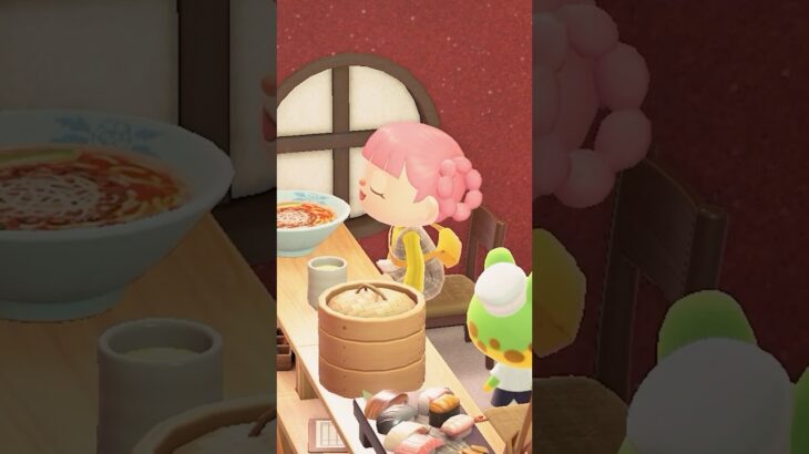 夜ご飯を食べに行こう🍴#あつ森 #ナイトルーティン  #vlog