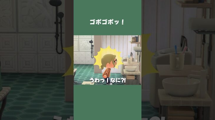 【あつ森】水道点検したこと忘れて、水使ったらゴポゴポ鳴って焦った話ww #daily #日常 #あつ森 #あつまれどうぶつの森 #shorts