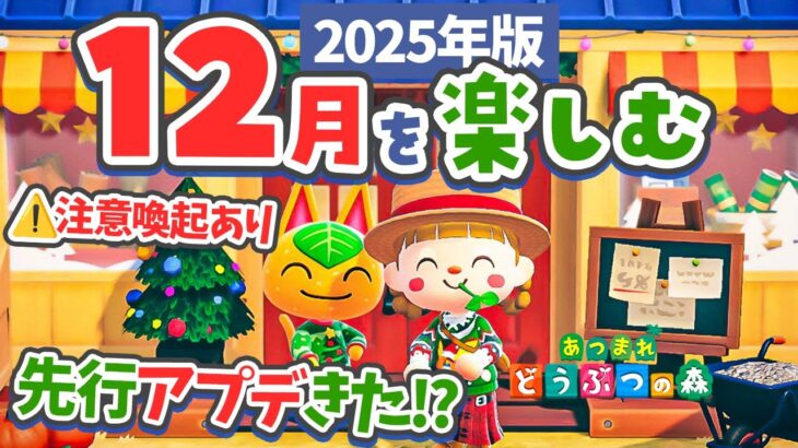 【あつ森】新情報キタ！12月を楽しむ⛄️🎄絶対に確認して欲しい注意喚起も【ゆきだるま クリスマス オーナメント | あつまれどうぶつの森 2025】