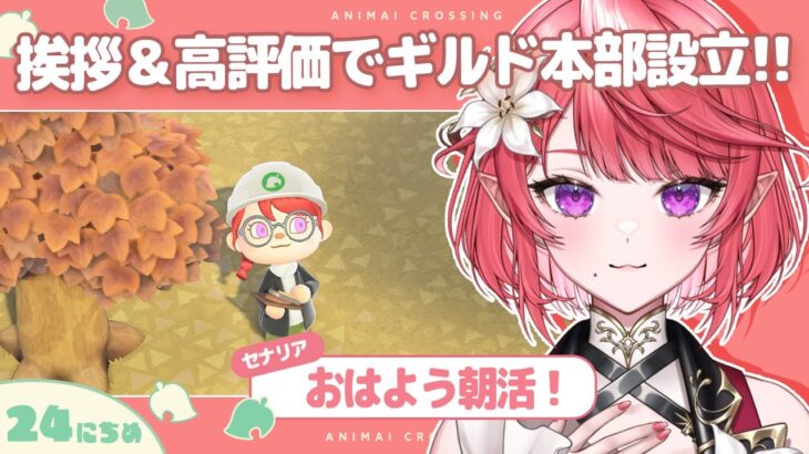 【あつ森】朝活！おはようで島発展する不思議な島！？今日のクエストは◯◯！【24日目/セナリア】