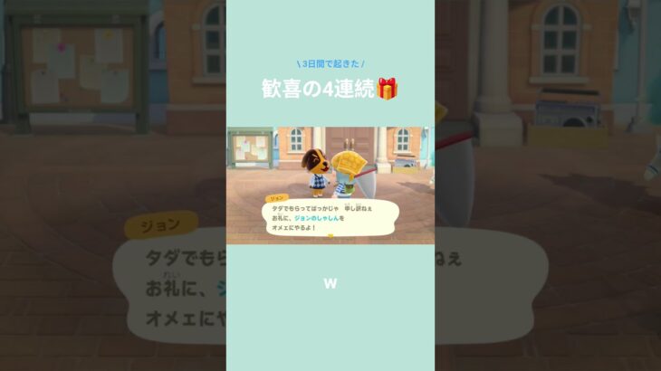 あつ森丨たった3日間でこんなにもらえるなんて思ってもみなかった🥺🎁🖼️