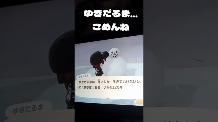 【あつ森】悪気はなかったんだ…#中学生#偏差値36の放課後#あつ森#ゆきだるま