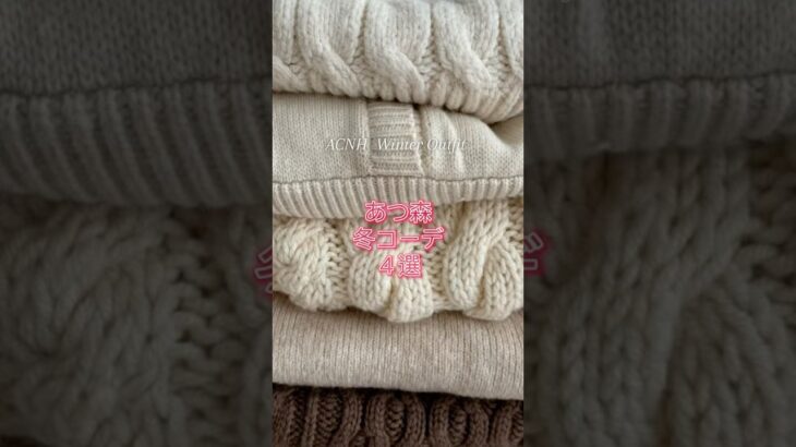 冬のあつ森コーデ4選❄️どれが好き？