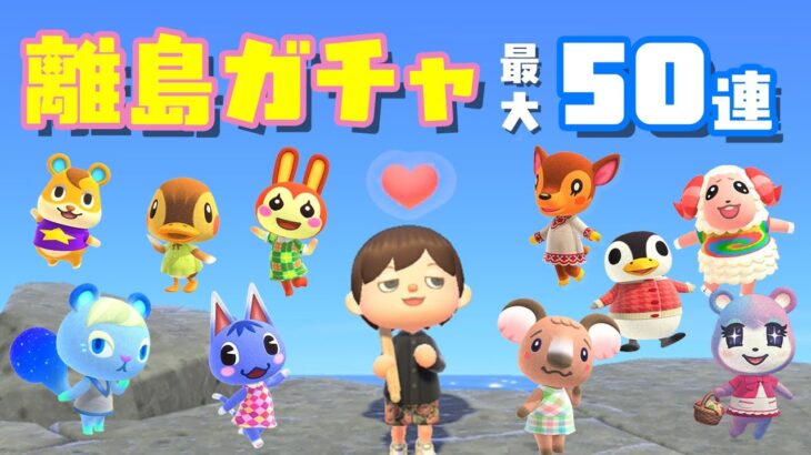 【あつ森】最大50連の離島ガチャで、めっかわ住民を引き当てたい…！！ 2025.12.07