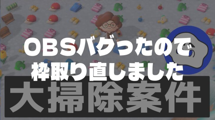 【あつ森】OBSバグって枠取り直したやーつ【リセット勢】