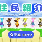 【あつ森】住民紹介｜ウマ編 Part 2