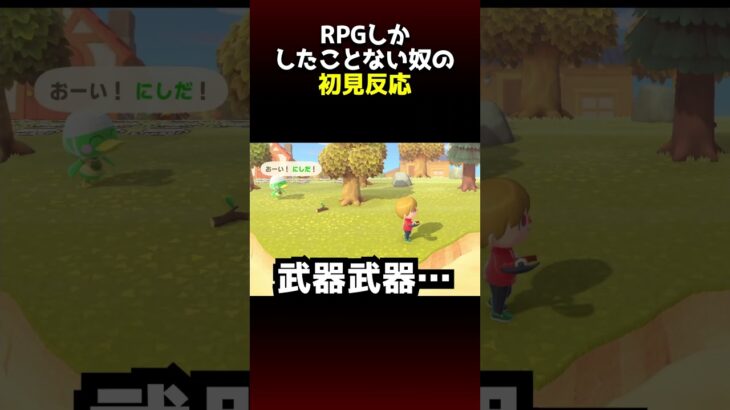 【あつ森】RPGしかしたことない奴が初めて住民に話しかけられた時の初見反応
