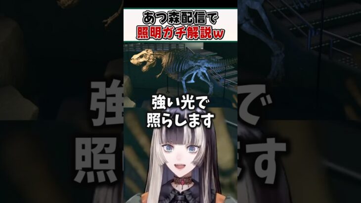 あつ森配信で博物館の照明についてガチ解説するらでんちゃんｗ【儒烏風亭らでん ReGLOSS ホロライブ 切り抜き】#shorts
