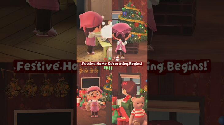 ✨Starting the Christmas decor🎄 #모동숲 #acnh #あつ森 #animalcrossingnewhorizons #cozygaming #动森