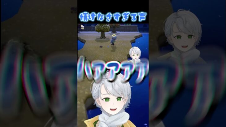 【 あつ森 】タランチュラに対して情けなさすぎる声を出すしろろん【 個人Vtuber/綿菓しろろ 】#shorts #vtuber #あつまれどうぶつの森 #切り抜き