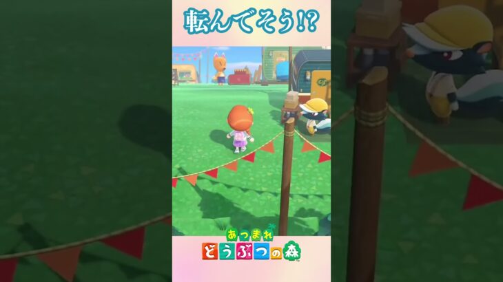 私も昔はよく転んでた…  #あつ森 #acnh #あつまれどうぶつの森