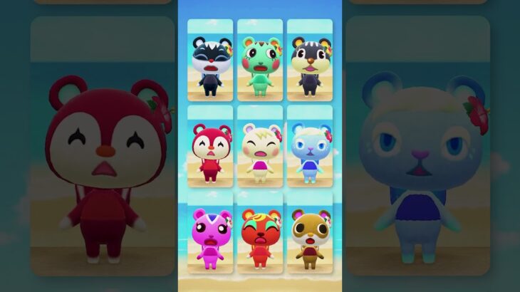 【エレキそんぐ】水着で歌うリスガールズとジュン #あつ森 #けけアイドル #animalcrossing #あつまれどうぶつの森