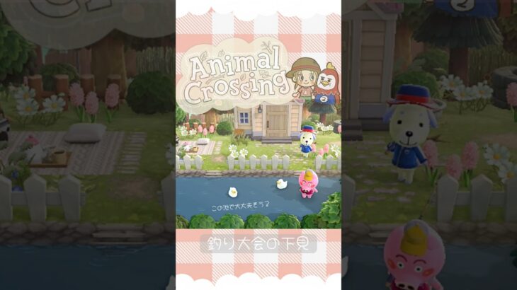 釣り大会の下見？ #あつ森 #animalcrossing