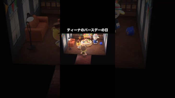 バースデープレゼント🎁 #あつ森 #あつまれどうぶつの森 #あつ森好きな人と繋がりたい #animalcrossing #ゆめみ #おかめなっ島 #acnh #comedy #birthday