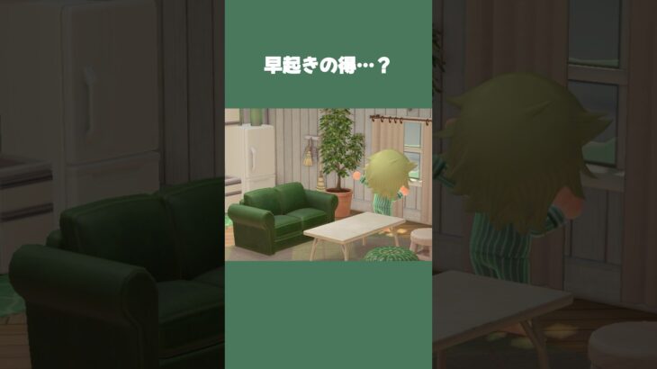 【あつ森】休みの日の早起き…せっかく早く起きたのに意味なさ過ぎた…  #daily  #日常  #あつ森  #あつまれどうぶつの森 #shorts