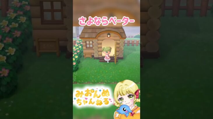 さよならペーター元気でね #みおんぬ #short #あつ森 #あつまれどうぶつの森