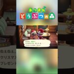 【あつ森】クリスマスのプレゼント交換で住民にベル袋をあげてみると… #shorts #あつ森 #あつまれどうぶつの森