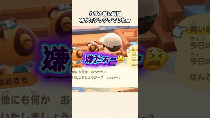 【あつ森】危うく大赤字！？カブをやってヒヤヒヤした場面！【あつまれどうぶつの森】#shorts #あつ森